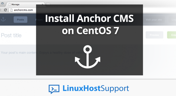 Install Anchor CMS on CentOS 7