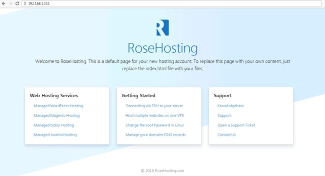 host a website on VPS