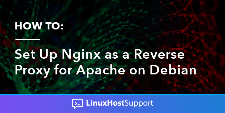 how to set up nginx as a reverse proxy for apache on debian