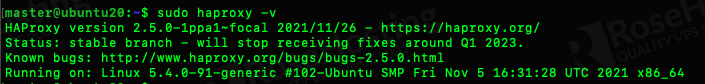 setting up and configuring haproxy on ubuntu 20.04