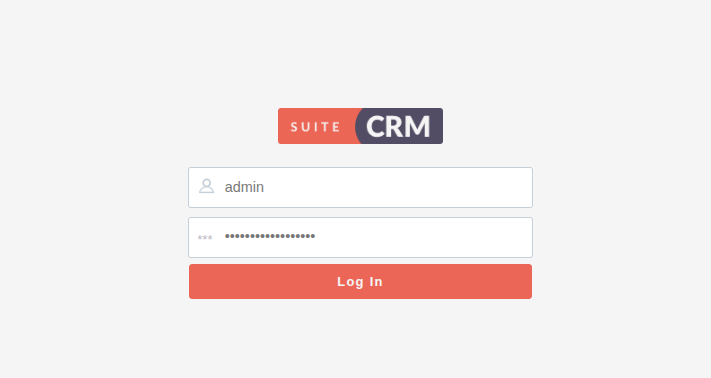 SuiteCRM login
