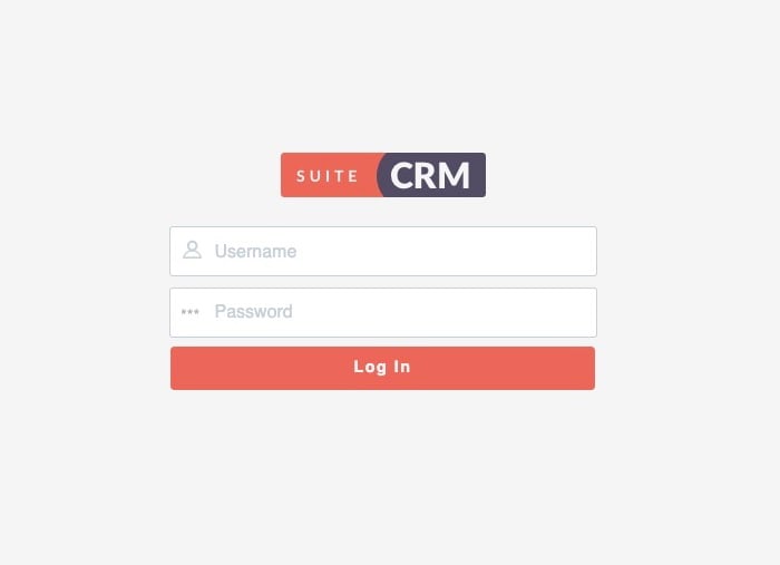 SuiteCRM login