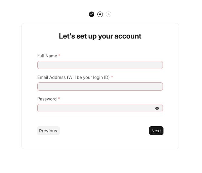 ERPNext account setup